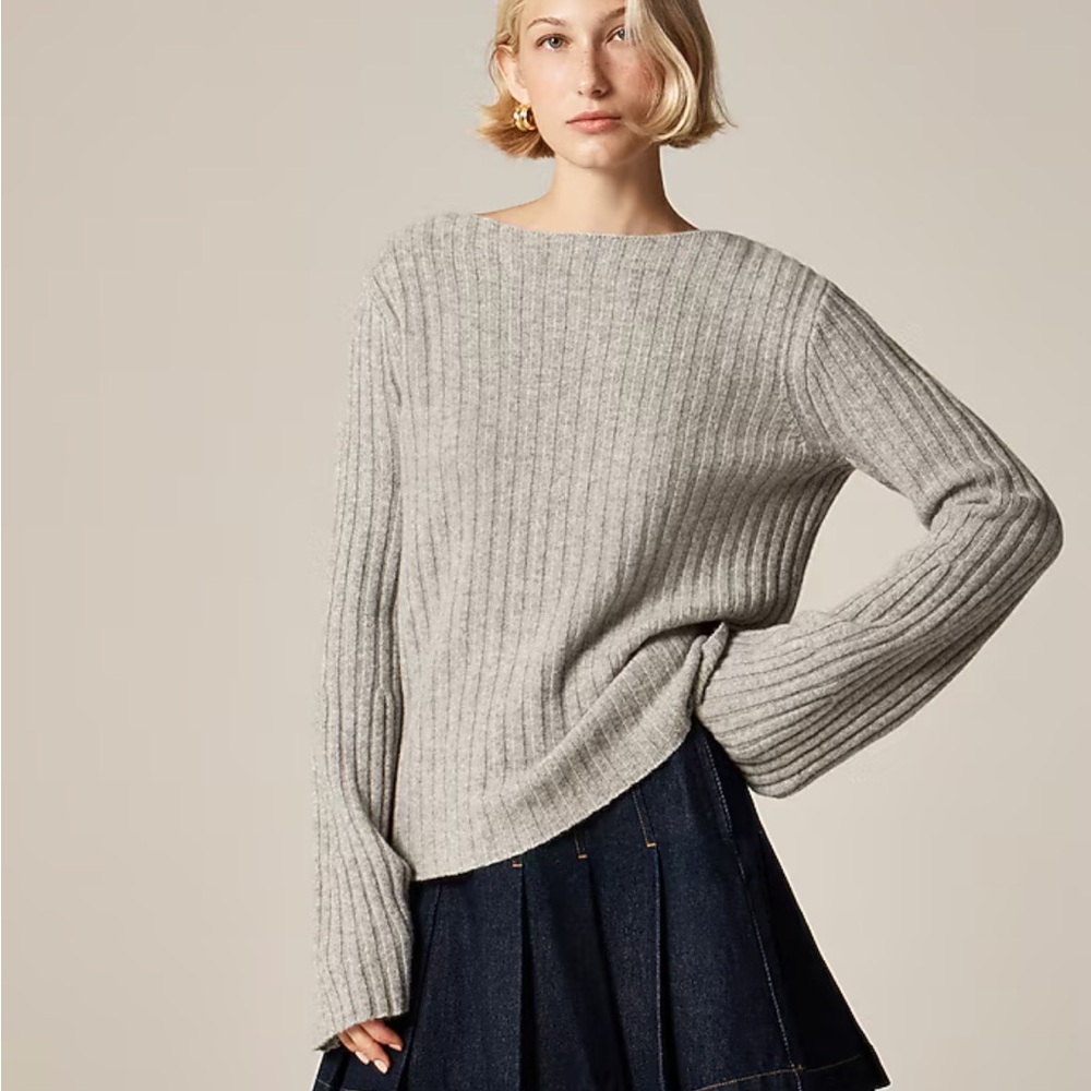J.Crew Ribbed Boatneck Sweater
